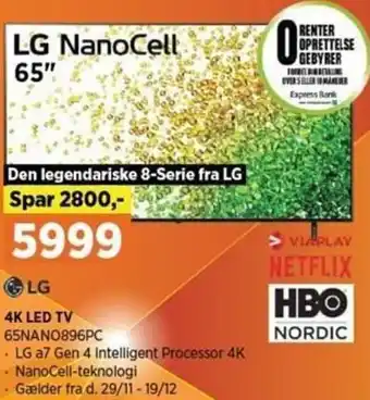 Power 4K LED TV 65NANO896PC tilbud