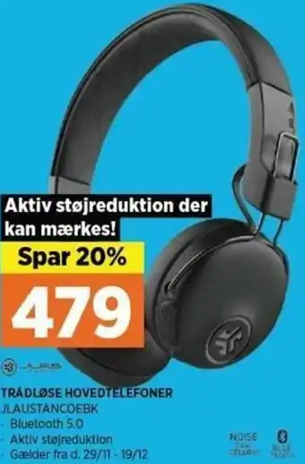 Power Trädløse Hovedtelefoner JLAUSTANCOEBK tilbud