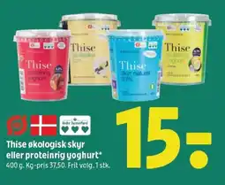 Coop 365 THISE økologisk skyr eller proteinrig yoghurt tilbud