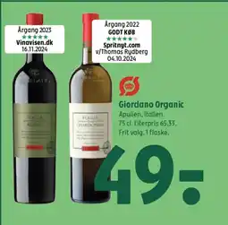 Coop 365 Giordano Organic tilbud