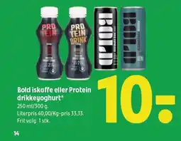 Coop 365 Bold iskaffe eller Protein drikkeyoghurt tilbud