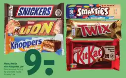 Coop 365 Mars, Nestle eller Knoppers bar tilbud