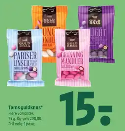 Coop 365 TOMS guldknas tilbud