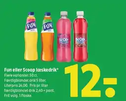 Coop 365 Fun eller Scoop læskedrik tilbud