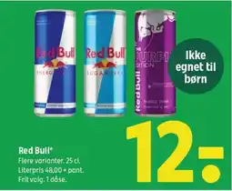 Coop 365 Red Bull tilbud