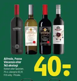 Coop 365 Alfredo, Passo Vincenzo eller 365 økologi tilbud