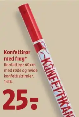 Coop 365 Konfettirør med flag tilbud