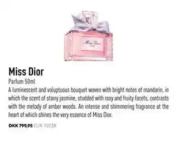 Scandlines Travel Shop Miss Dior tilbud
