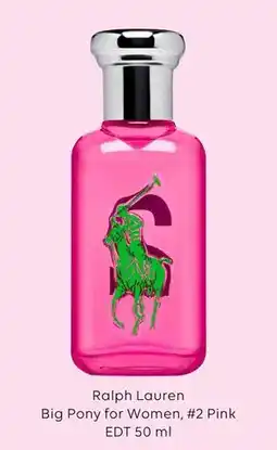 Scandlines Travel Shop Ralph Lauren Big Pony for Women, #2 Pink EDT 50 ml tilbud