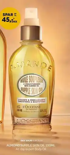Scandlines Travel Shop ALMOND SUPPLE SKIN OIL 100ML tilbud