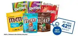 Scandlines Travel Shop M&M´s, Maltesers eller Skittles slik poser tilbud