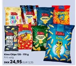 Scandlines Travel Shop Kims Chips 135 - 170 g tilbud