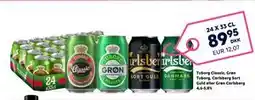 Scandlines Travel Shop Tuborg Classic, Grøn Tuborg, Carlsberg Sort Guld eller Grøn Carlsberg 4,6-5,8% tilbud