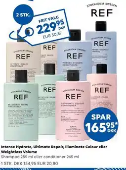 Scandlines Travel Shop Intense Hydrate, Ultimate Repair, Illuminate Colour eller Weightless Volume tilbud