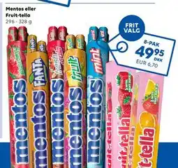 Scandlines Travel Shop Mentos eller Fruit-tella tilbud