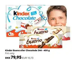 Scandlines Travel Shop Kinder Bueno eller Chocolade 344 - 400 g tilbud