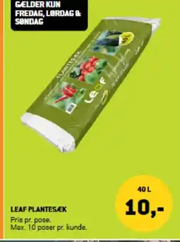 XL-BYG LEAF PLANTESÆK tilbud