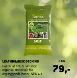 XL-BYG LEAF ORGANISK GØDNING tilbud