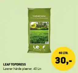 XL-BYG LEAF TOPDRESS Løsner härde plæner. 40 Ltr. tilbud
