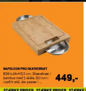 XL-BYG NAPOLEON PRO SKÆREBRÆT tilbud