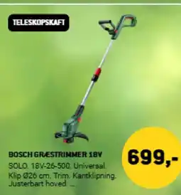 XL-BYG BOSCH GRESTRIMMER 18V tilbud