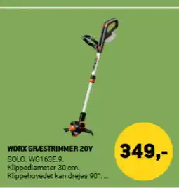 XL-BYG WORX GRÆSTRIMMER 20V tilbud