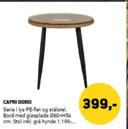 XL-BYG CAPRI BORD tilbud