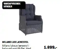 XL-BYG MILANO LUX LÆNESTOL tilbud