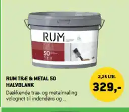 XL-BYG RUM TRE & METAL 50 HALVBLANK tilbud