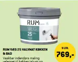 XL-BYG RUM VÆG 25 HALVMAT KØKKEN & BAD tilbud