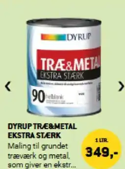 XL-BYG DYRUP TRÆ&METAL EKSTRA STÆRK tilbud