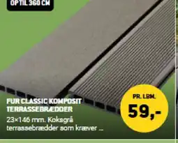 XL-BYG FUR CLASSIC KOMPOSIT TERRASSEBREDDER tilbud