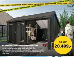 XL-BYG MULTI HAVEHUS 10,5 M²-2 MODULER M/DOBBELTDOR tilbud