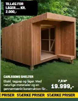 XL-BYG CARLSSONS SHELTER tilbud