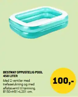XL-BYG BESTWAY OPPUSTELIG POOL 450 LITER tilbud