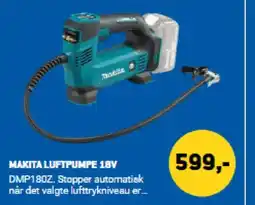XL-BYG MAKITA LUFTPUMPE 18V tilbud
