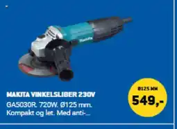 XL-BYG MAKITA VINKELSLIBER 230V tilbud