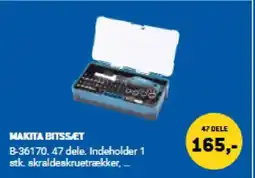 XL-BYG MAKITA BITSS.ET tilbud