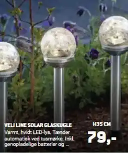 XL-BYG VELI LINE SOLAR GLASKUGLE tilbud