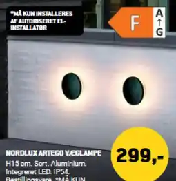 XL-BYG NORDLUX ARTEGO VÆGLAMPE tilbud