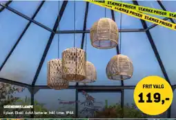 XL-BYG UDENDØRS LAMPE tilbud