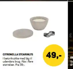 XL-BYG CITRONELLA STEARINLYS tilbud