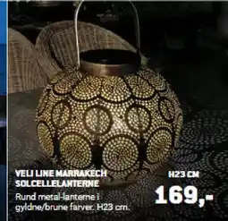 XL-BYG VELI LINE MARRAKECH SOLCELLELANTERN tilbud
