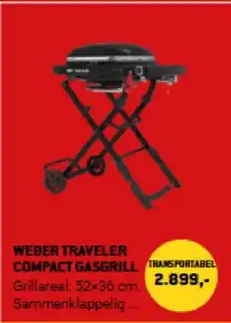 XL-BYG WEBER TRAVELER COMPACT GASGRILL tilbud
