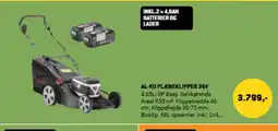 XL-BYG AL-KO PLÆNEKLIPPER 36V tilbud