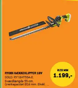 XL-BYG RYOBI HÆKKEKLIPPER 18V tilbud