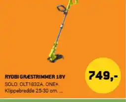 XL-BYG RYOBI GRESTRIMMER 18V tilbud