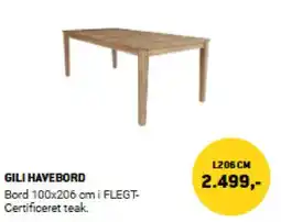 XL-BYG GILI HAVEBORD tilbud