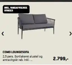 XL-BYG COMO LOUNGESOFA tilbud