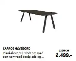 XL-BYG CARROS HAVEBORD tilbud